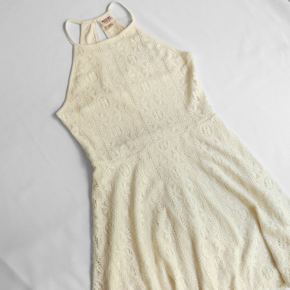 Medium Mossimo Supply Co. Cream Halter Dress